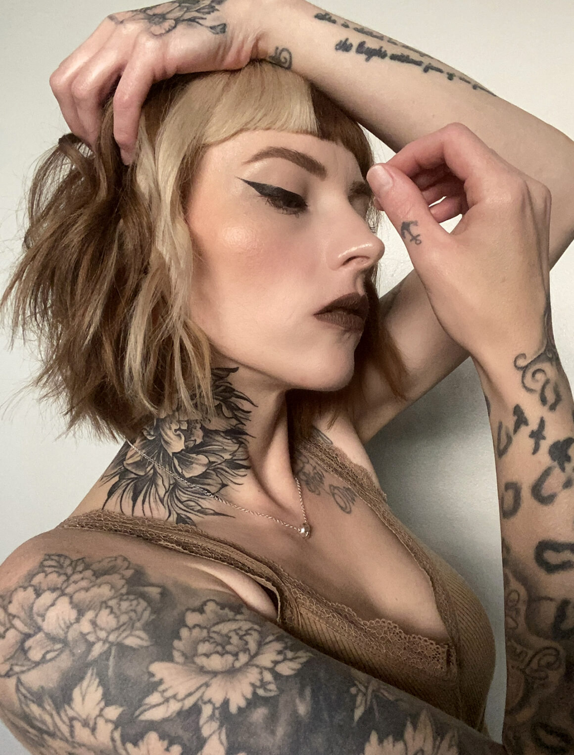 Erika, modelo de tatuajes