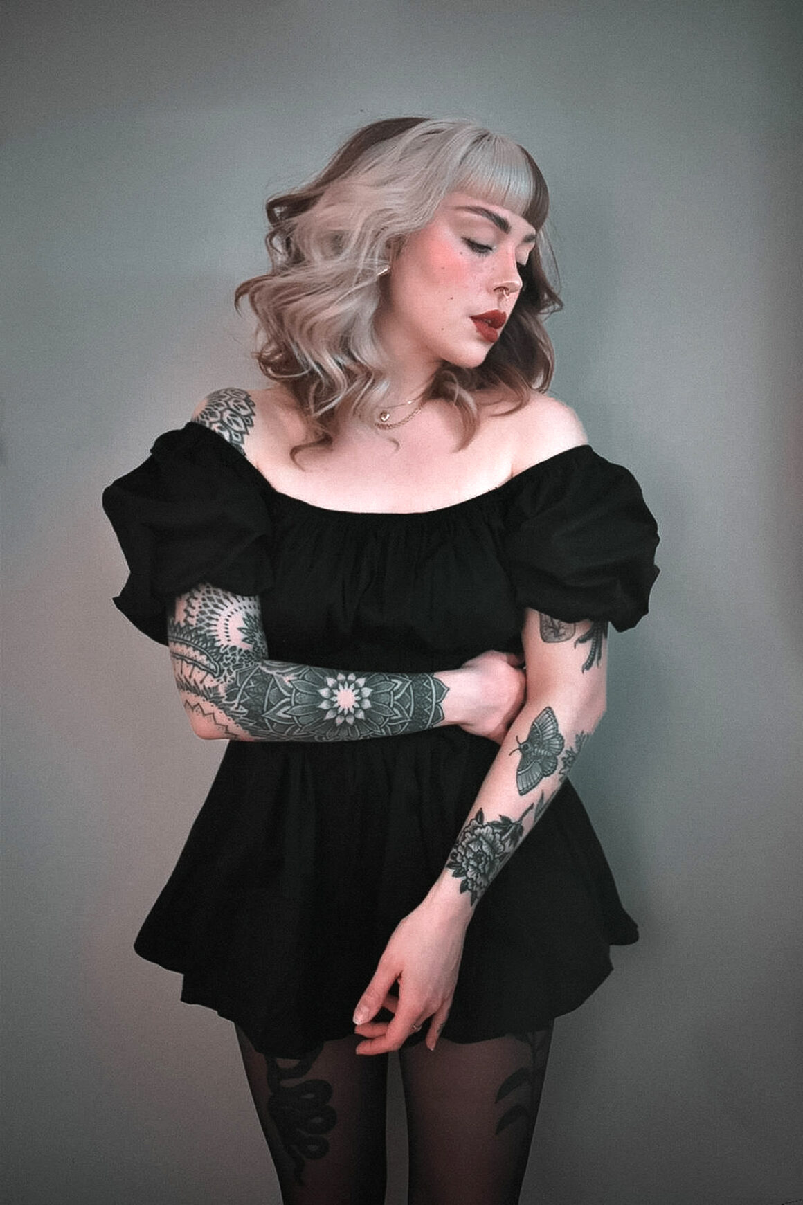 Emilie, tattoo model, @emelieaxelson