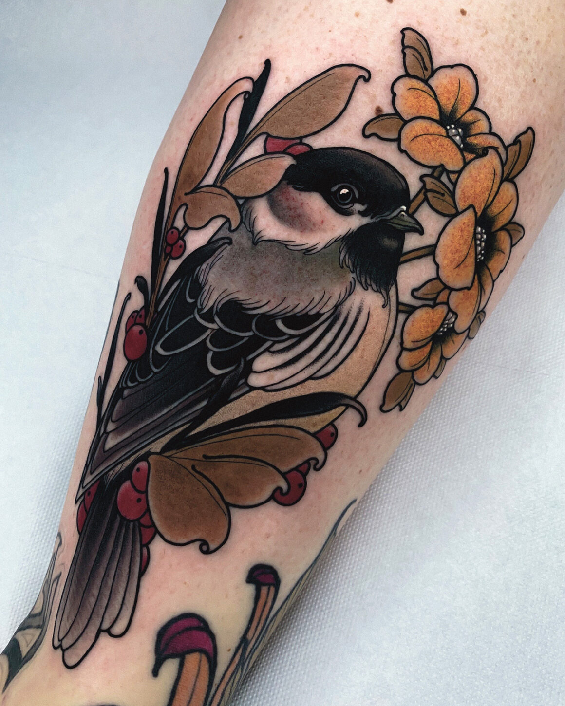 European robin tattoo - Tattoogrid.net