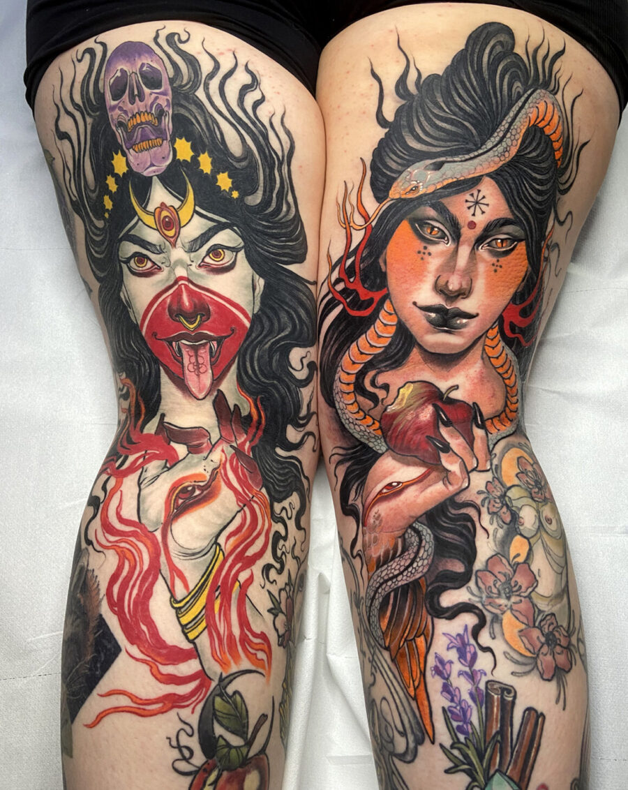 Stream of neo traditional art in tattoo by Isabella Chiara Filouino  iNKPPL