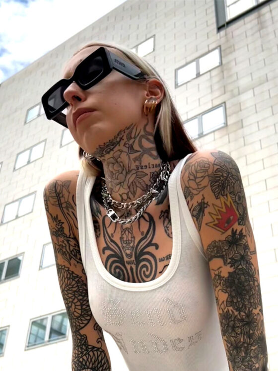 Lucrezia Boffi, tattoo model, @lucrezia.boffi