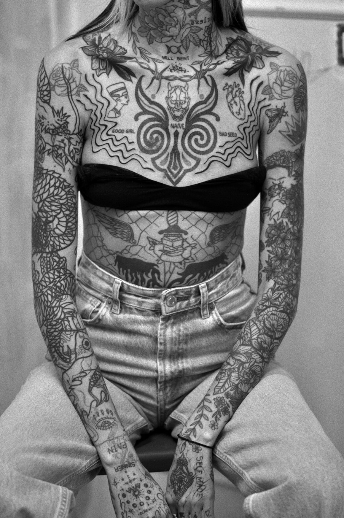 Lucrezia Boffi, tattoo model, @lrzbff - Credit by Satattvision