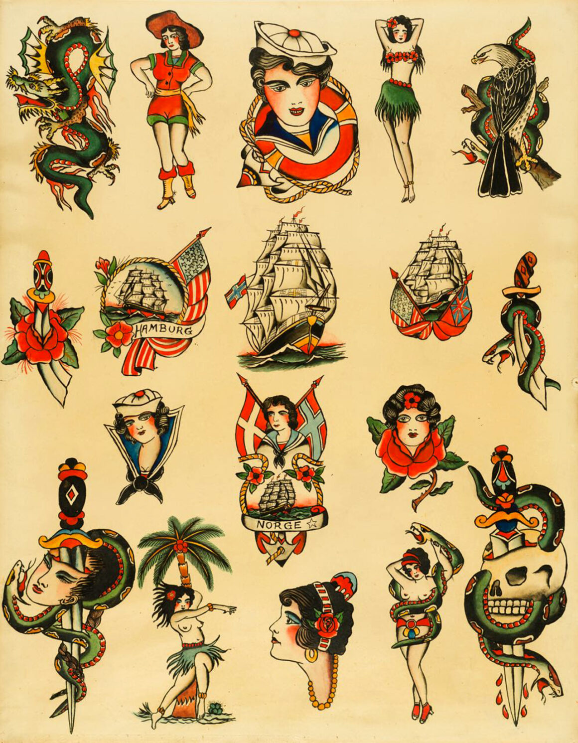 Flash sheet by Christian Warlich, probably 1930/40ies