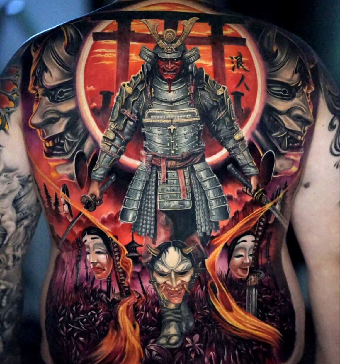 traditional samurai tattoo art