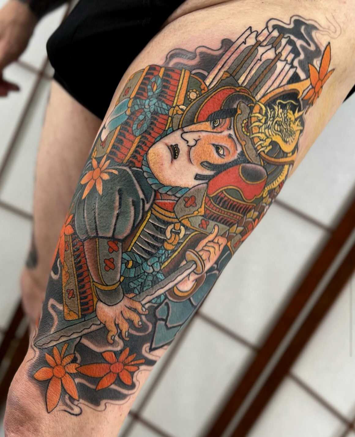 traditional samurai tattoo art