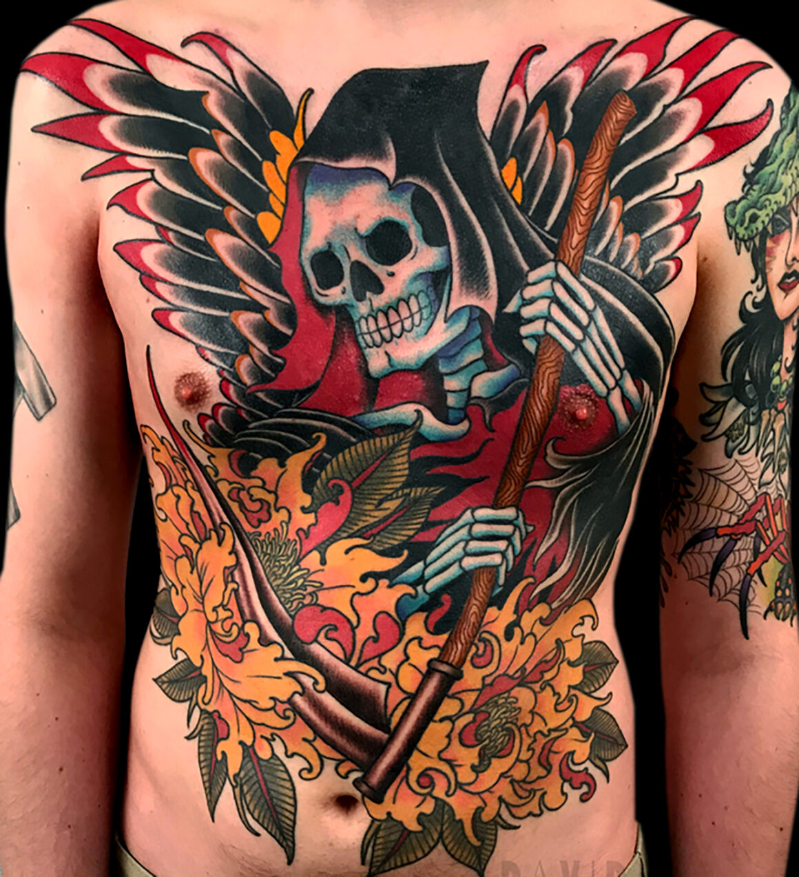 grim reaper in Japanese Irezumi Tattoos  Search in 13M Tattoos Now   Tattoodo