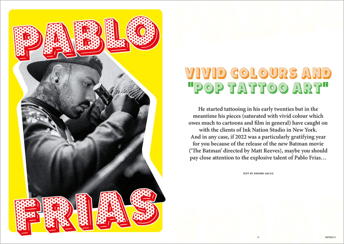 Pablo Frias: vivid colours and “Pop Tattoo Art”
