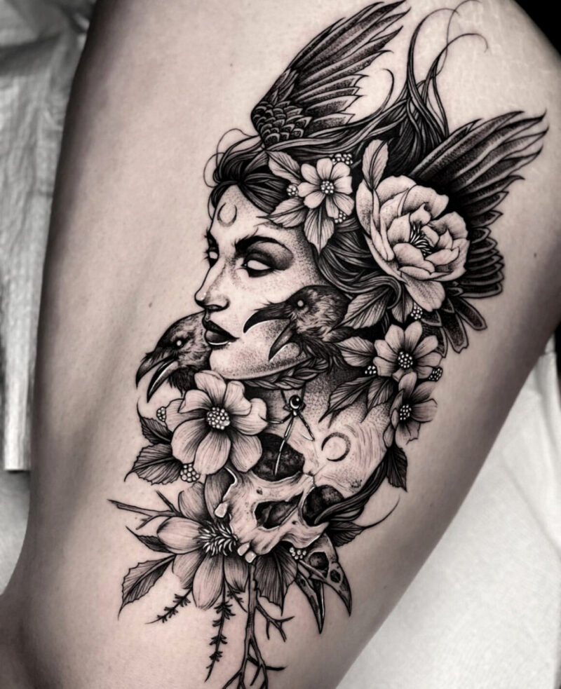 Tattoo gallery: Female faces in all the best-loved styles of tattoo