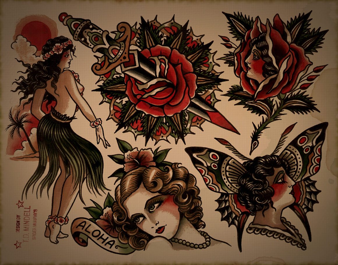 Spider Murphys Tattoo Flash Vol I  II  BELZEL BOOKS