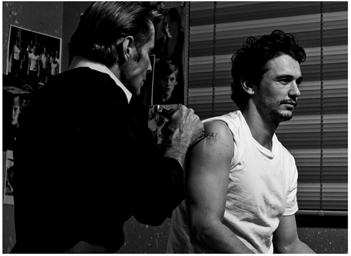 James Franco with Mark Mahoney, courtesy of the artist
