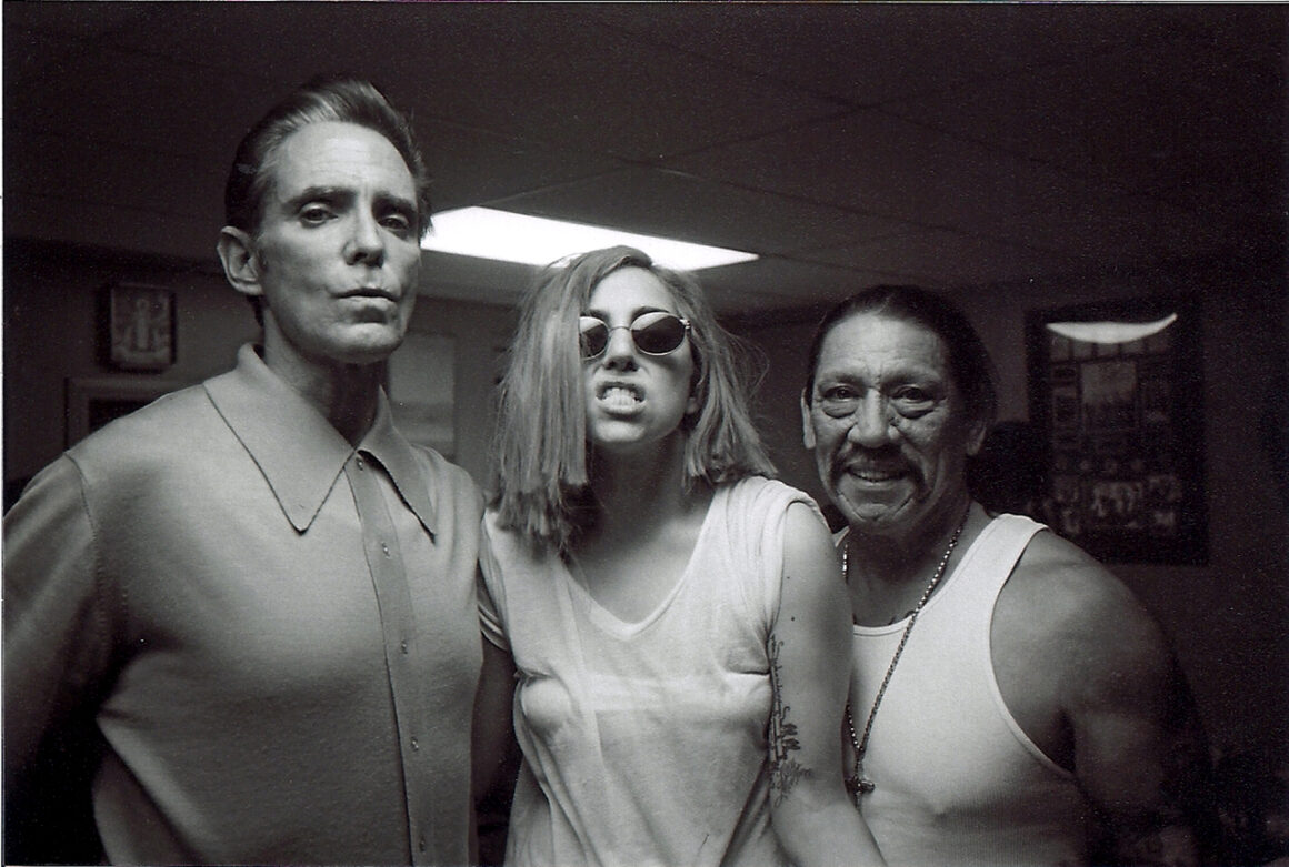 Lady Gaga and Danny Trejo (Machete) with Mark Mahoney at SSC, courtesy of the artist