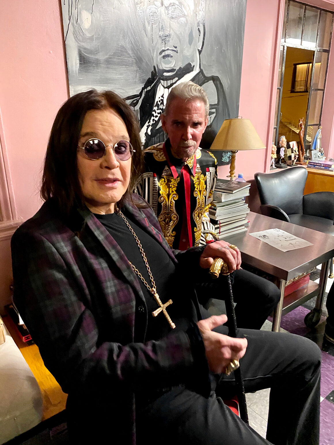 Ozzy Osbourne with Mark Mahoney, courtesy of the artist