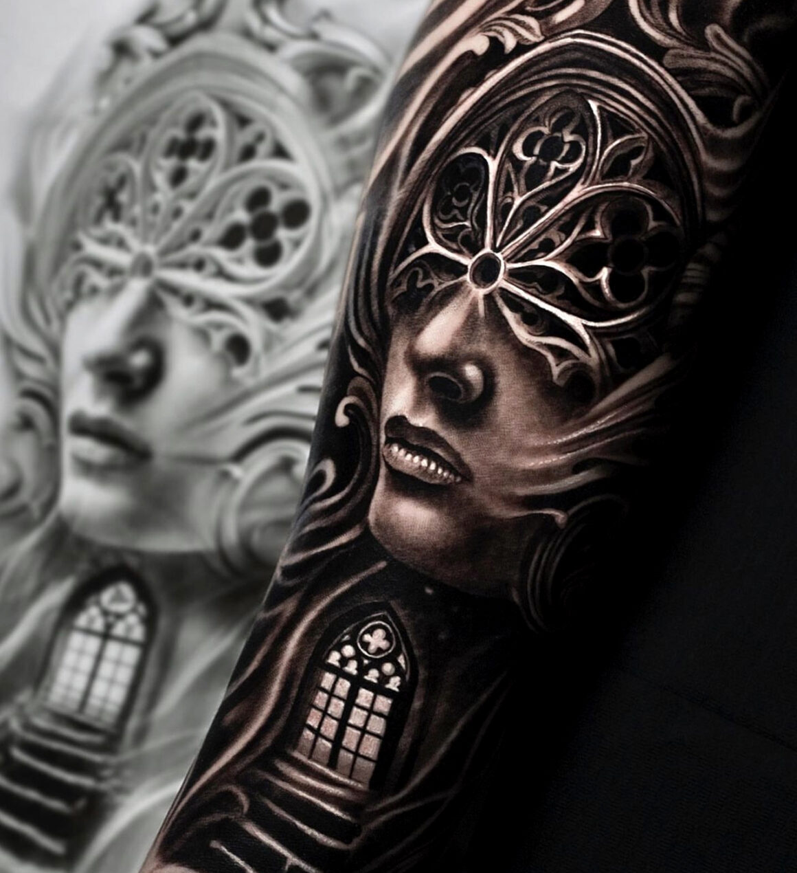 The power of tattoos in a mixture of Realism and Geometrical styles - Tattoo  Life