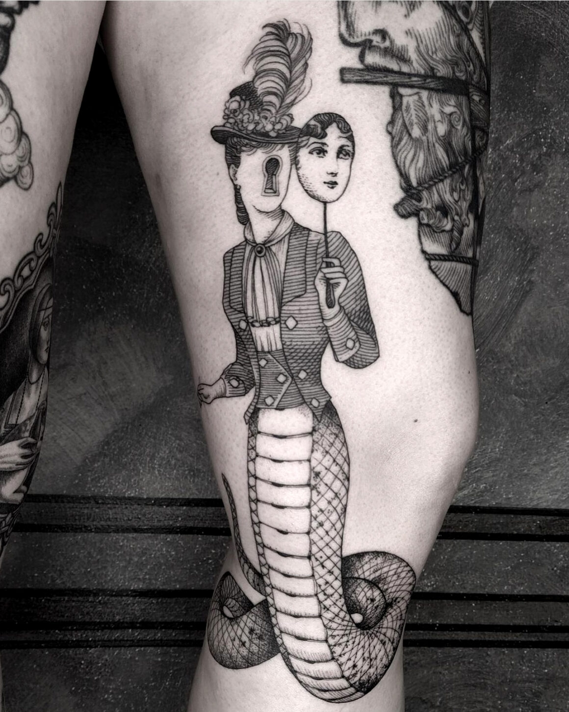 Tatouage par Otto D'Ambra, @otto_dambra
