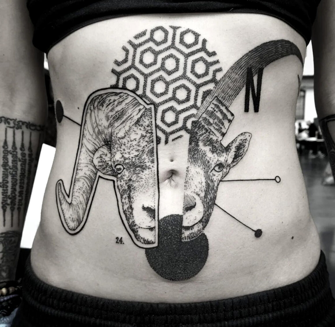 Tatouage par Otto D'Ambra, @otto_dambra