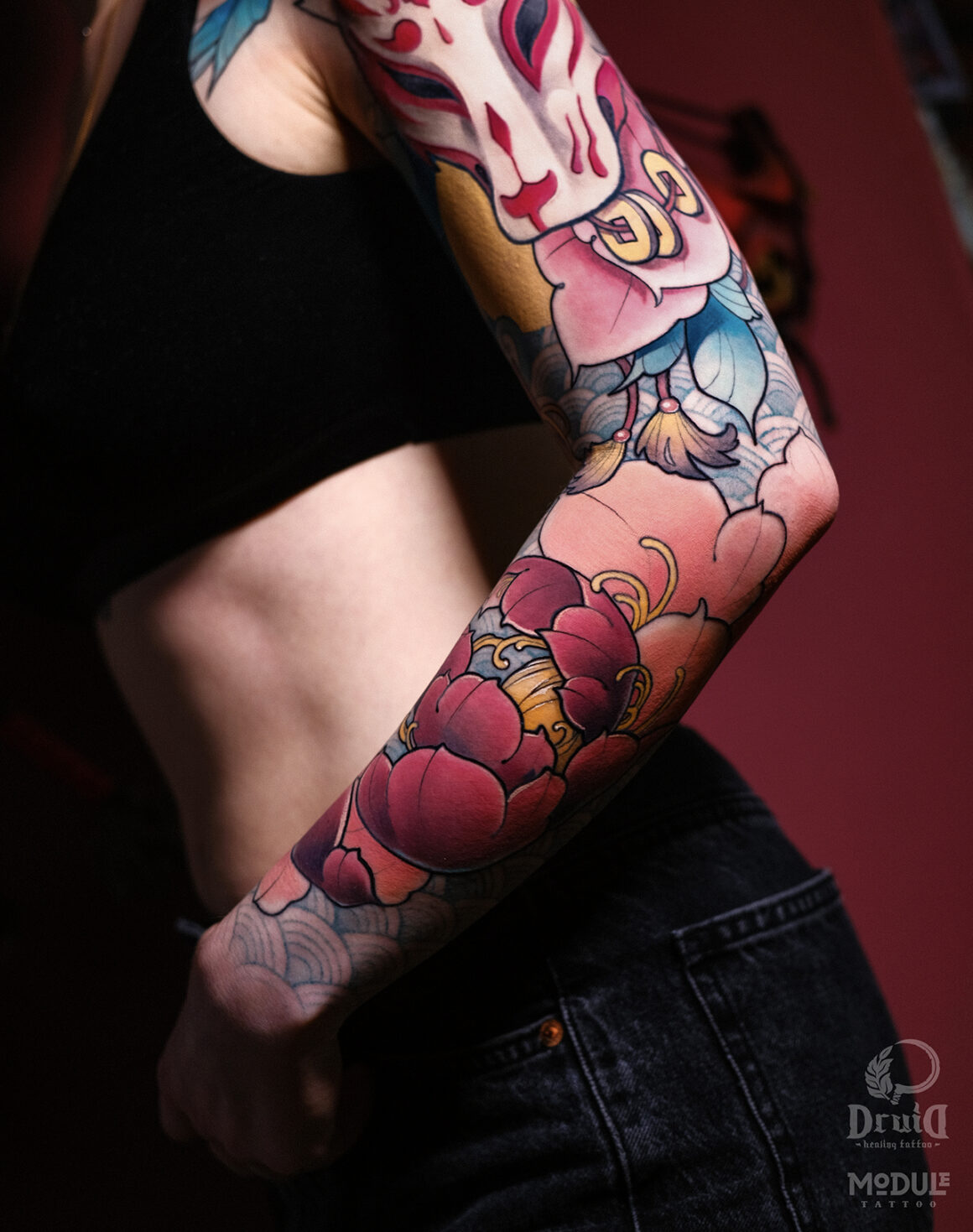 Tattoo by Tania Tkachenko, @green.vesper