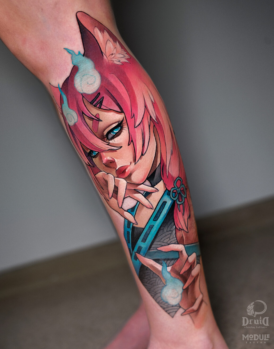 Tattoo by Tania Tkachenko, @green.vesper