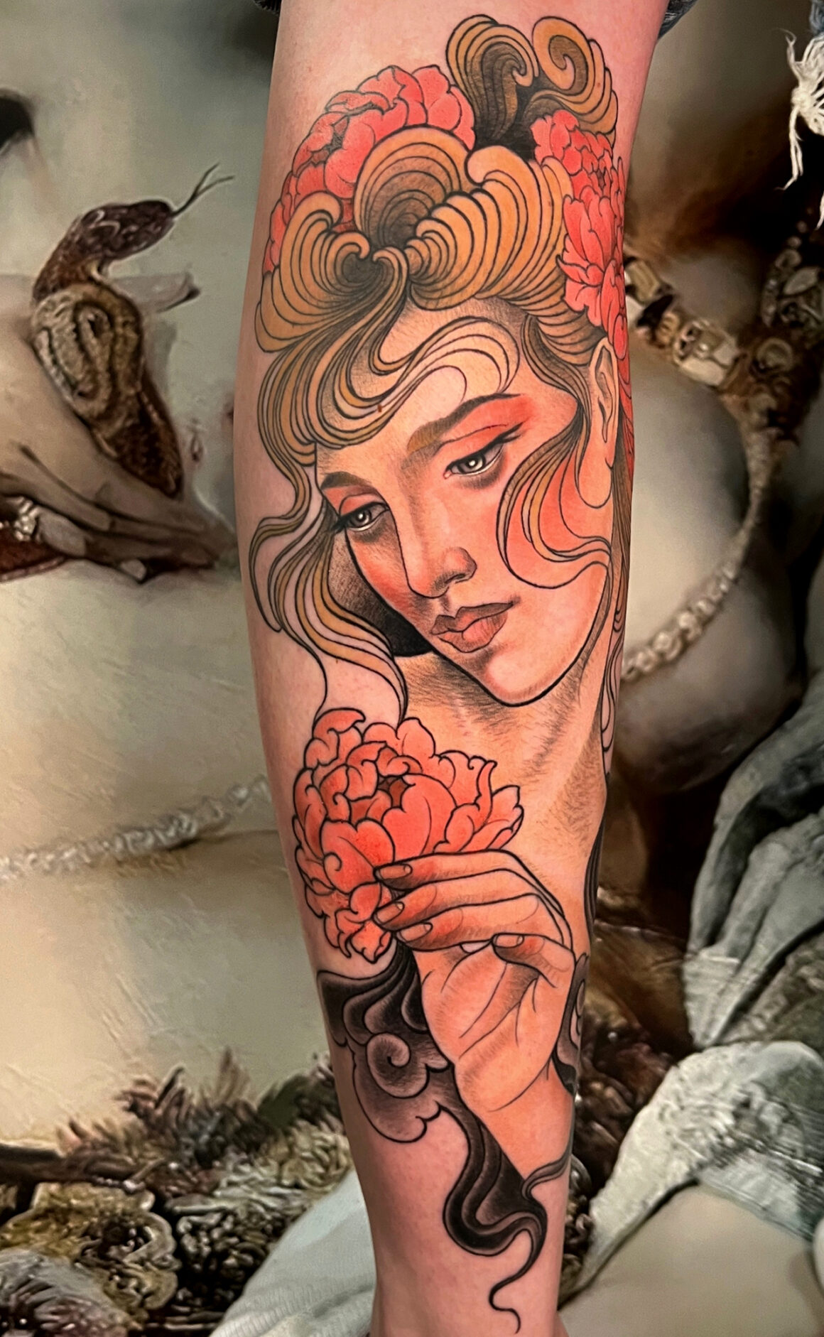 Top 51 Best Art Nouveau Tattoo Ideas  2021 Inspiration Guide  Art  nouveau tattoo Nouveau tattoo Art nouveau tattoo design