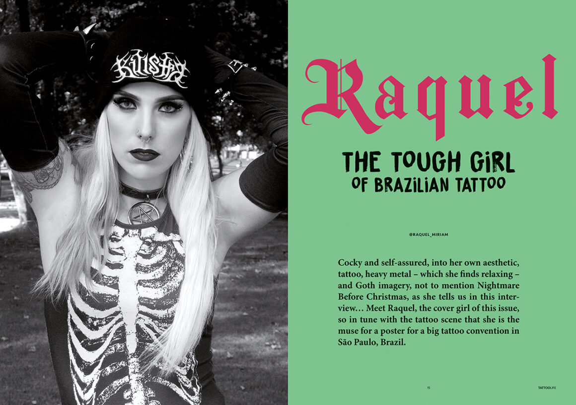 Cover girl Raquel Miriam
