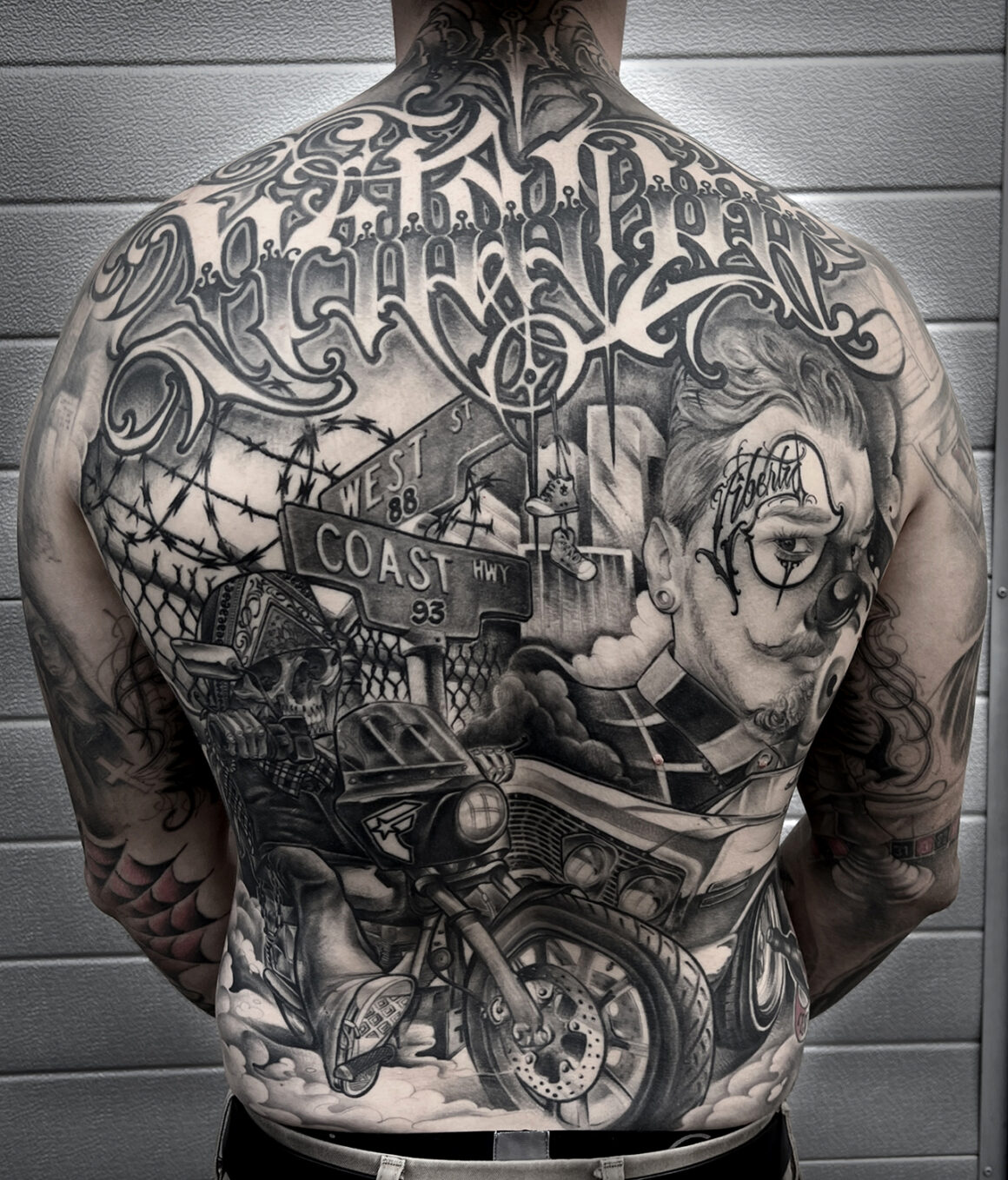 Tattoo by Lucho Morante, @luchomorantelettering