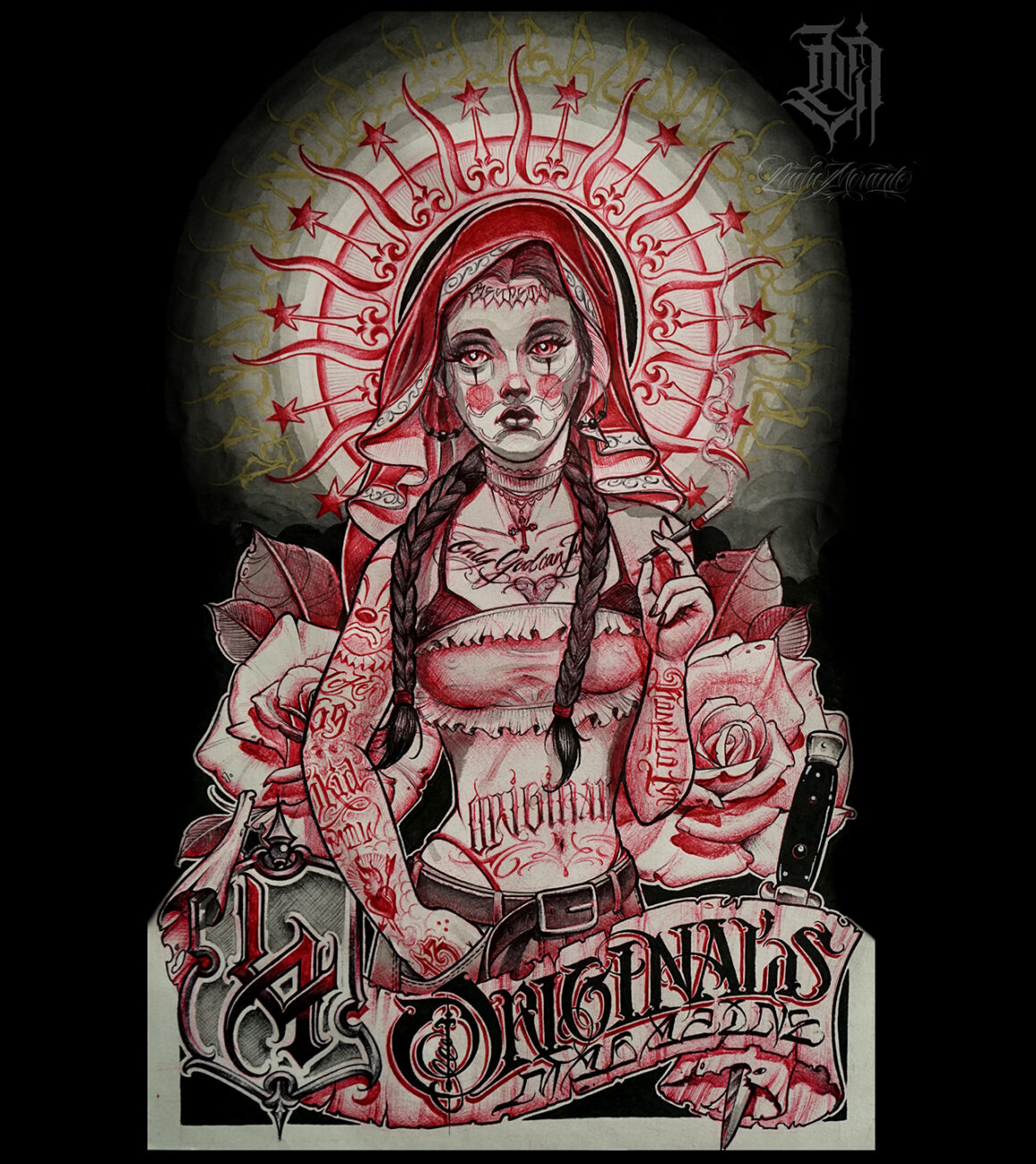 Tattoo by Lucho Morante, @luchomorantelettering
