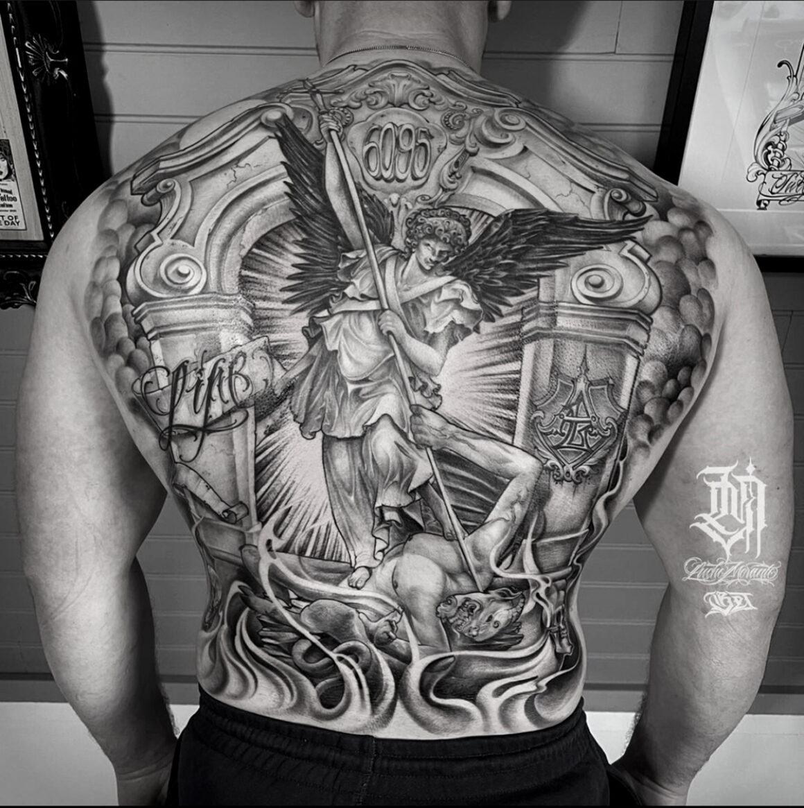 Tattoo by Lucho Morante, @luchomorantelettering