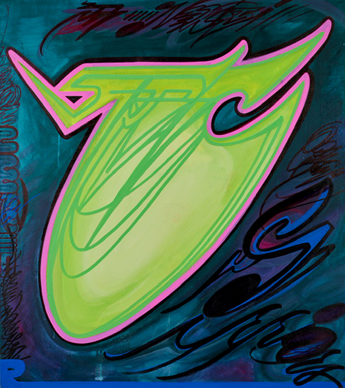 The artwork of JK5 at Three Kings Studio, Brooklyn, NY