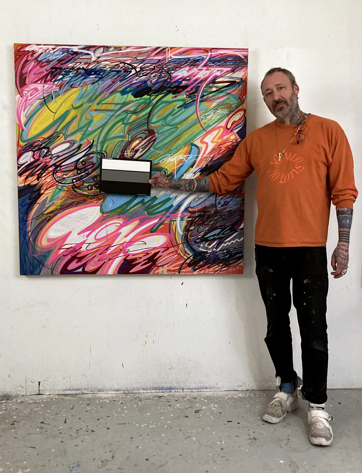 The artwork of JK5 at Three Kings Studio, Brooklyn, NY