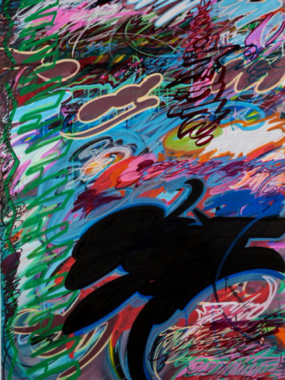 The artwork of JK5 at Three Kings Studio, Brooklyn, NY