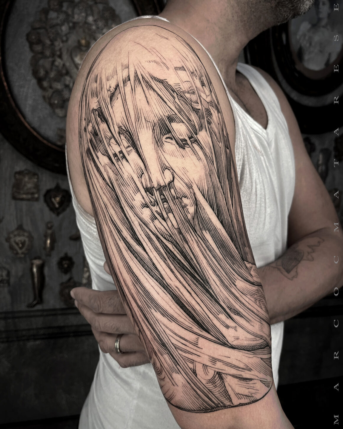 Tatouage de Marco C. Matarese, @marcocmata