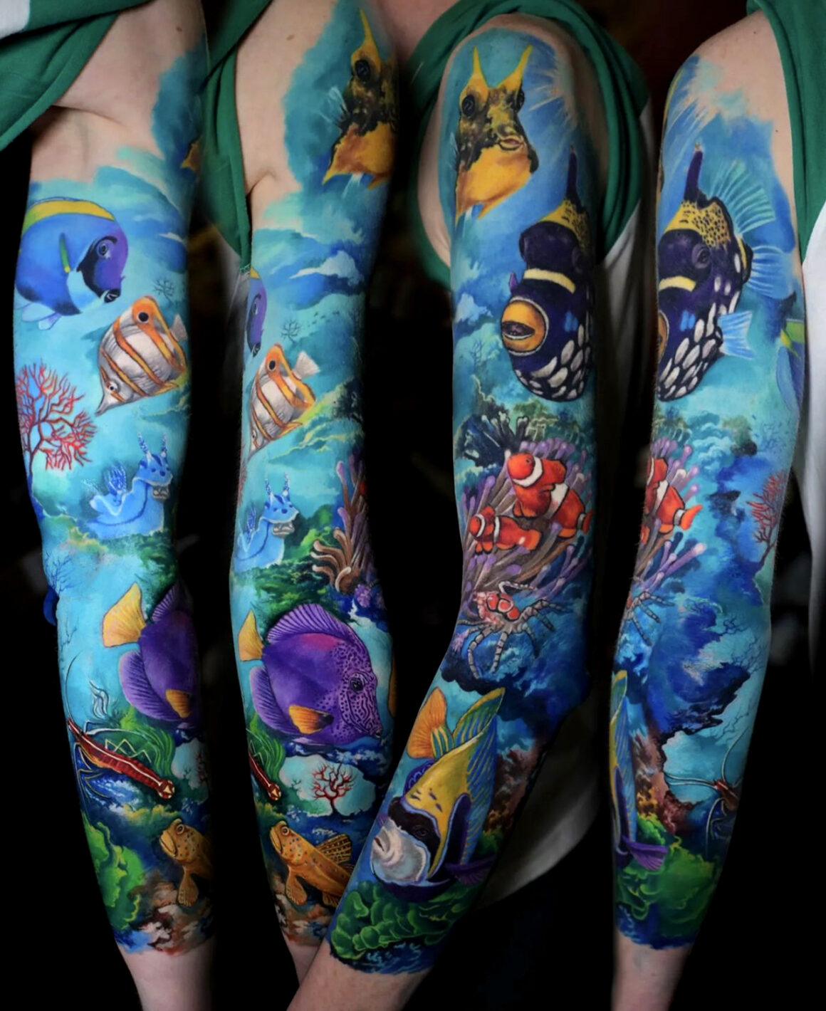 50 Coral Reef Tattoo Designs For Men  Aquatic Ink Mastery