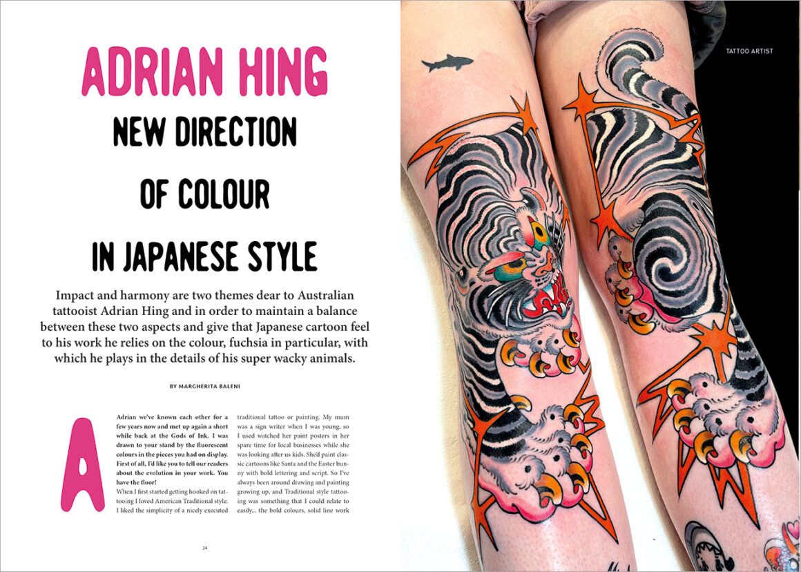 Adrian Hing. Nouvelle direction de la couleur dans le style japonais