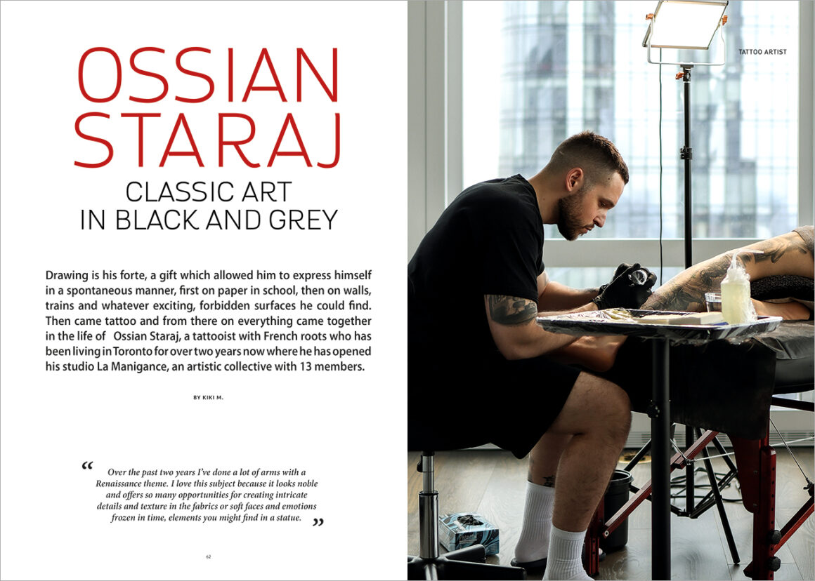 Ossian Staraj. Art classique en Noir et Gris