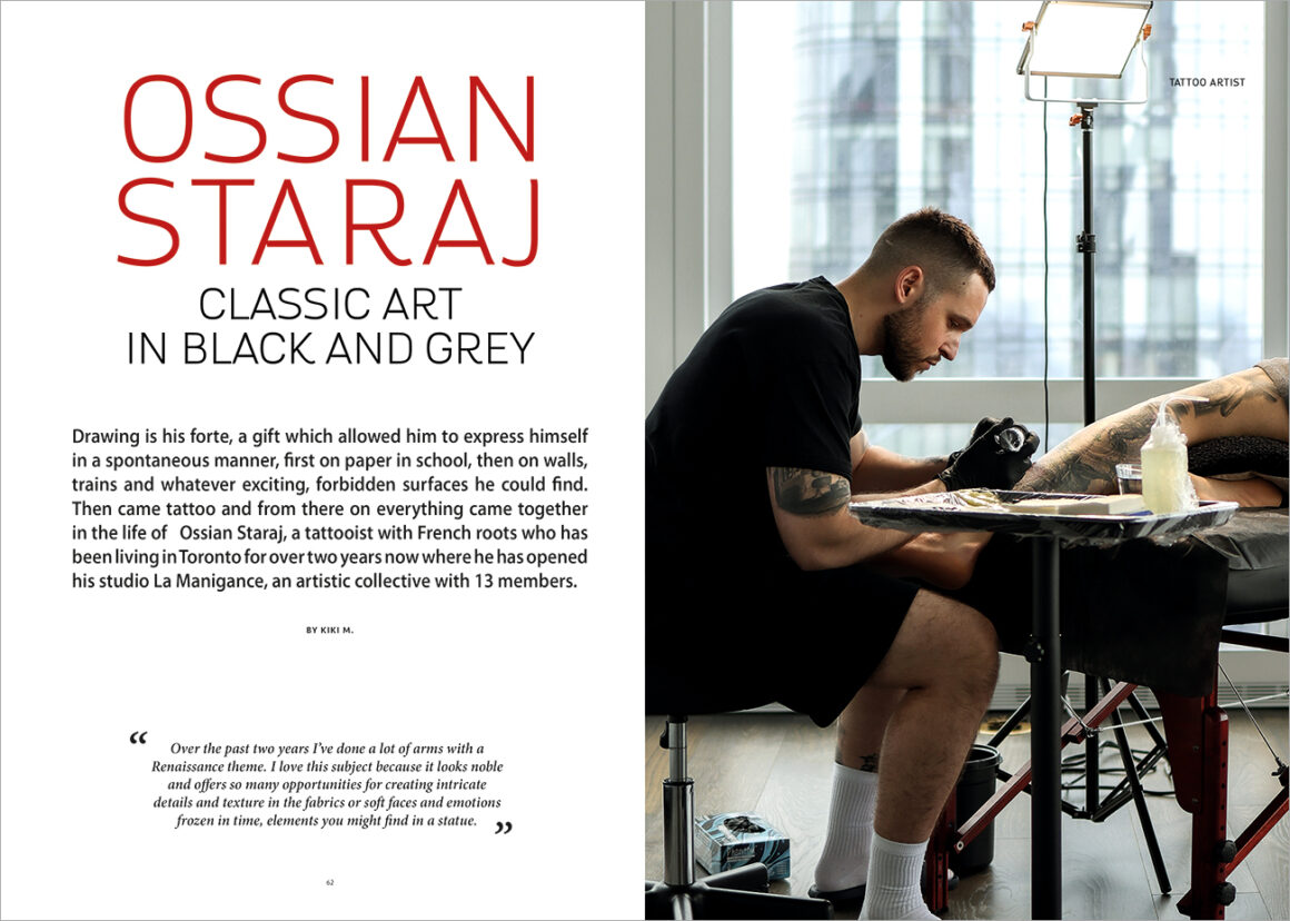 Ossian Staraj. Classic art in Black and Grey
