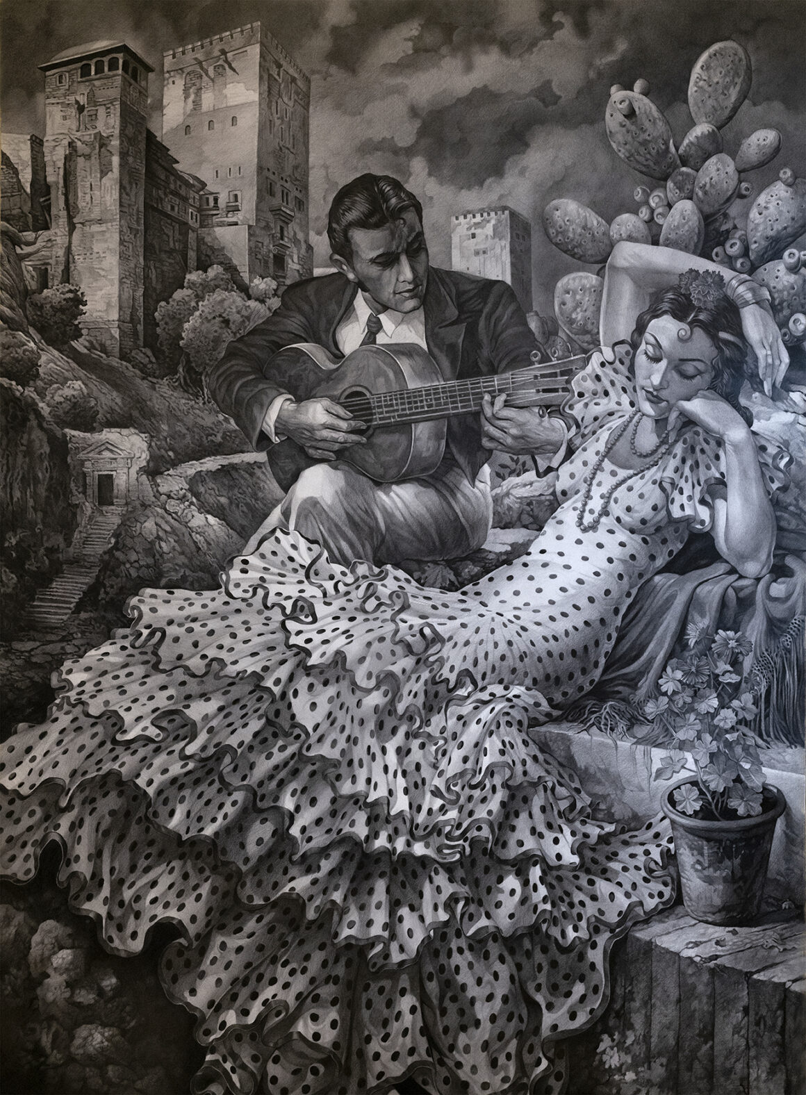 Gitana after Jesus huelgera by Jose Lopez