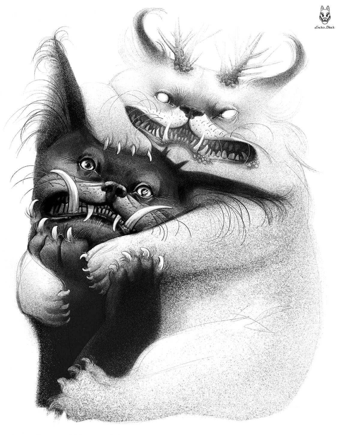 Drawing by Sicko Black, @sicko_black