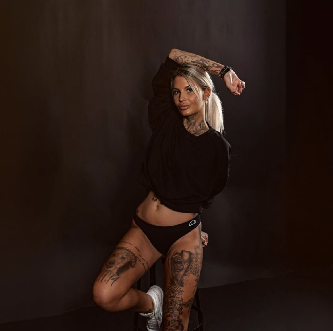 Sarah Bieger, tattoo model, Photos by Max Blanke