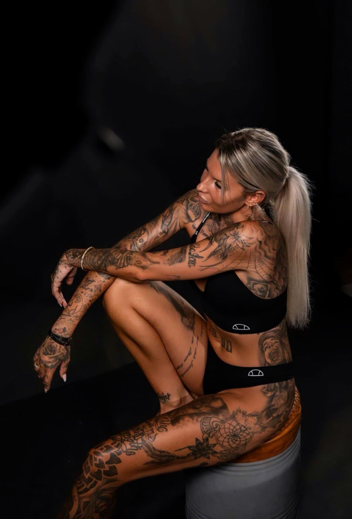 Sarah Bieger, tattoo model, Photos by Max Blanke