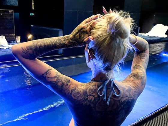 Sarah Bieger, tattoo model, Photos by Max Blanke