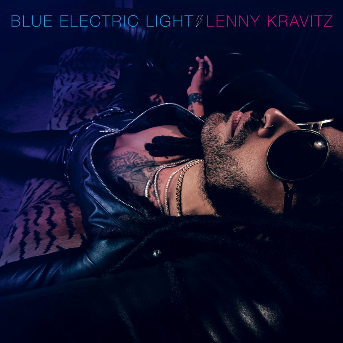 Lenny Kravitz, pochette de l'album Blue Electric Light, @ lennykravitz