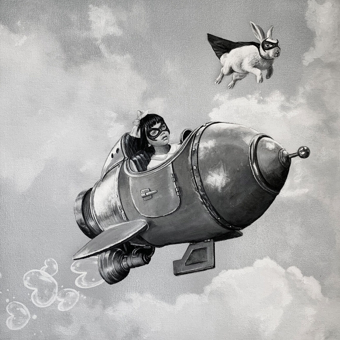 'Girl and Rocket' by Zoe Byland