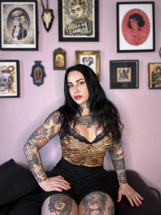 Sonia Cash, tattoo artist, @soniatattoolady