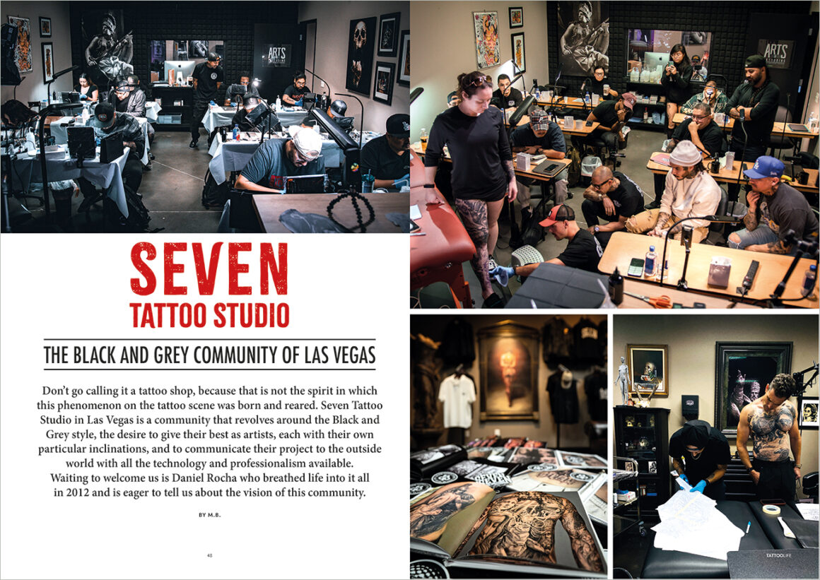 Studio de tatouage Seven. La communauté Noire et grise de Las Vegas