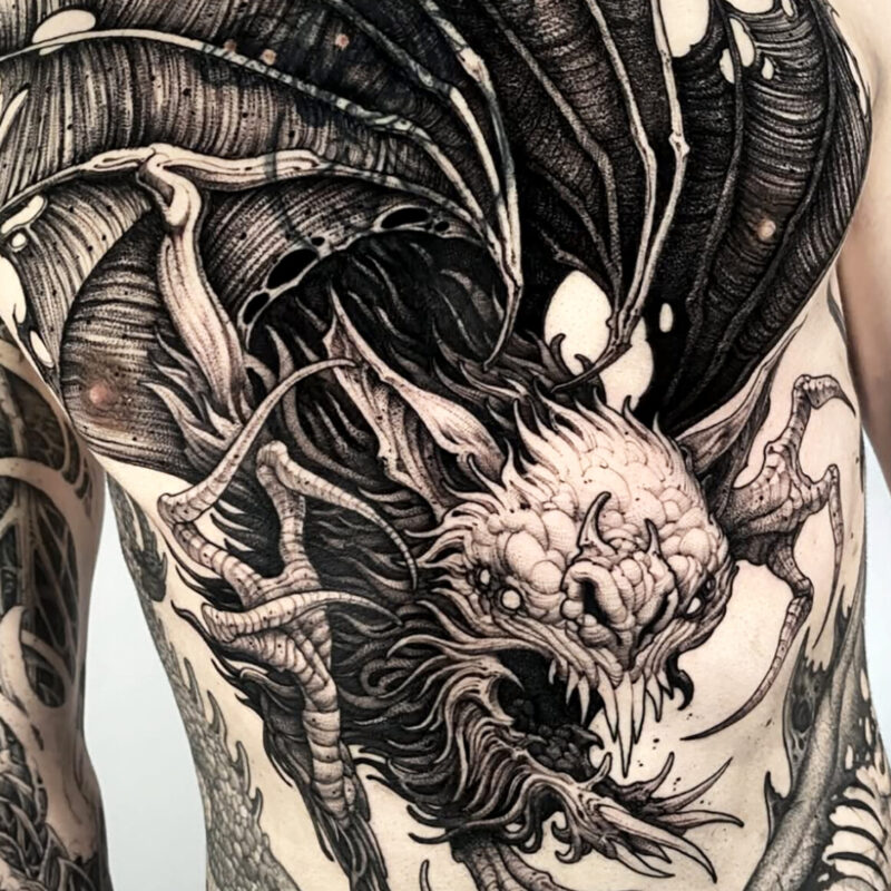 Tattoo by Hugo Barbier, @hugal.tattooing