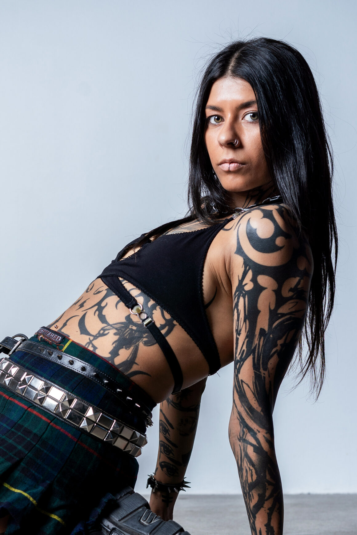 Tattoo artist Julie KWR, @juliekwr.tattoo left arm tattoo collaboration between Alecks Lale @alecksink and RA @khrm.ttt