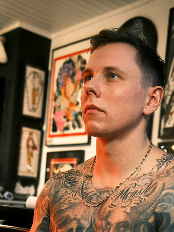 Tattoo artist Christian Boye Larsen, @boyetattoo