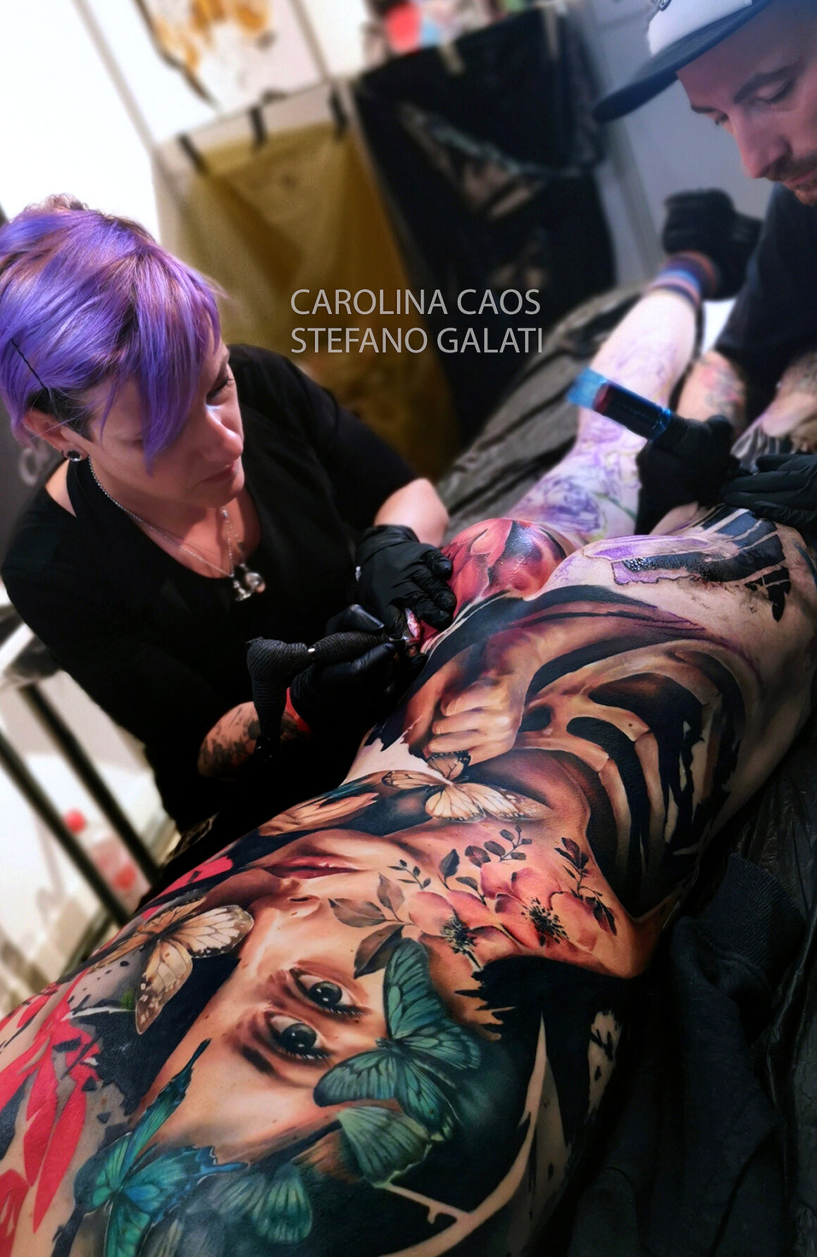 Carolina Caos Avalle + Stefano Galati, collaboration, @royaleink