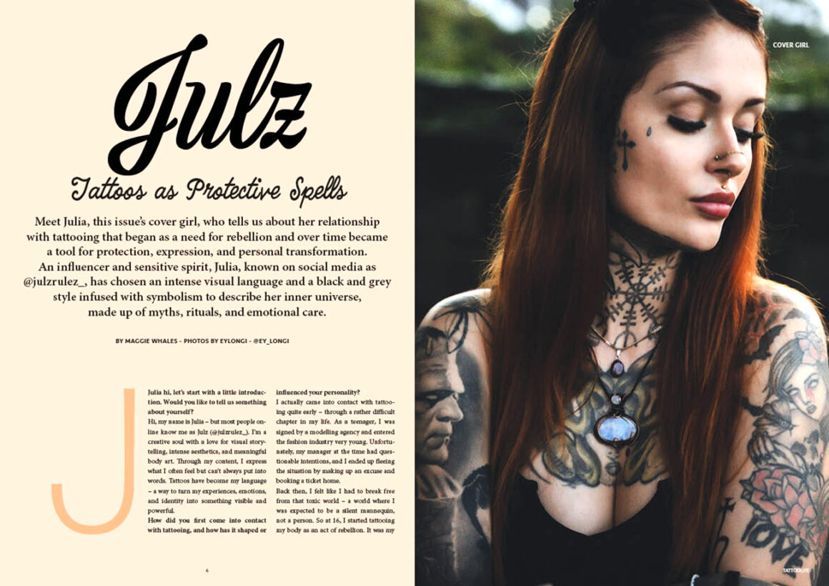 Cover girl: Julia, rebellion, self-expression, and the power of transformation.