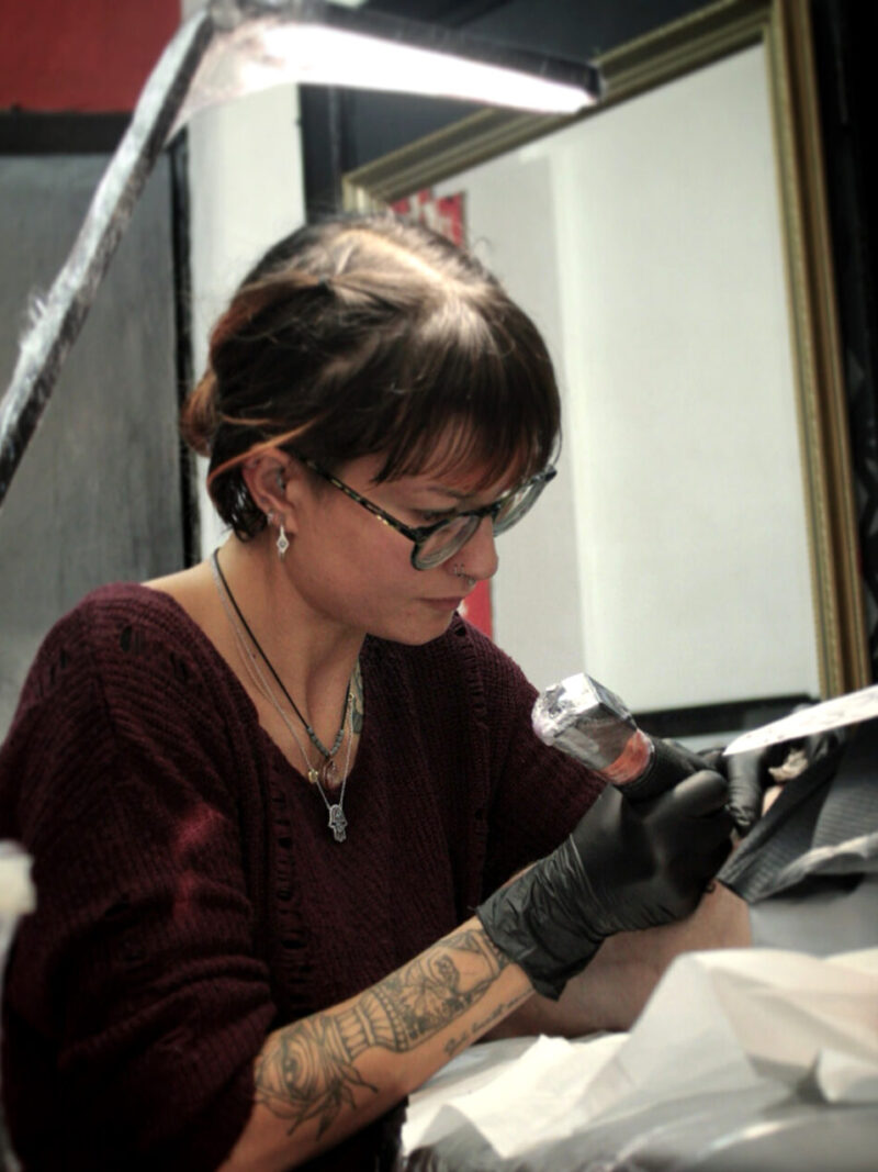 Tattoo artist Andrea Chiara Pelosi, @ac_moonink