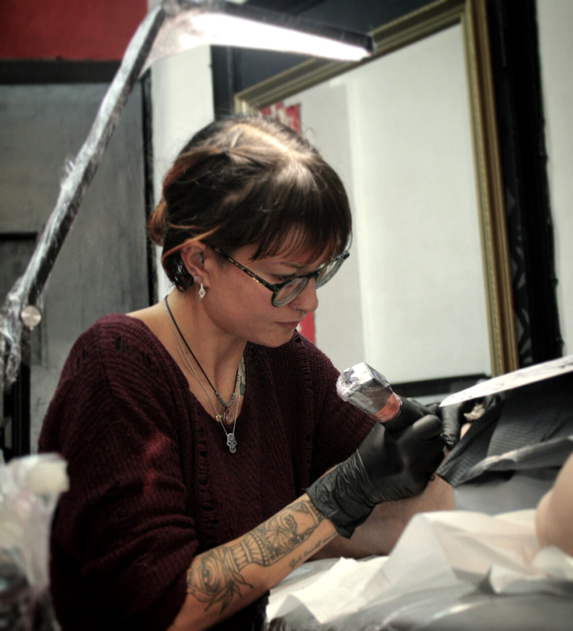 Tattoo artist Andrea Chiara Pelosi, @ac_moonink